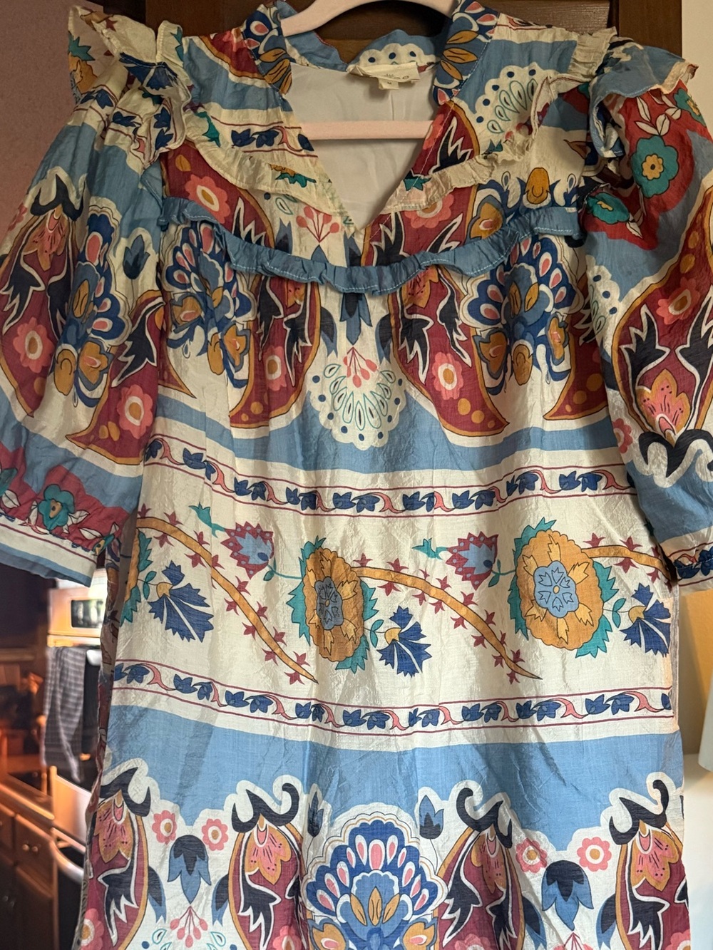 Umgee boho print dress size M EUC - Picture 3 of 5